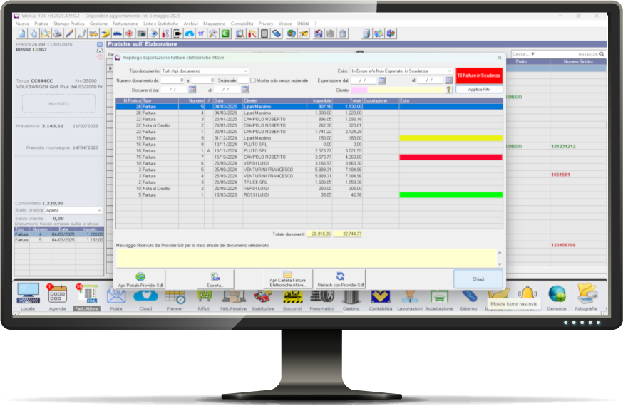 Fatturazione Elettronica WinCar